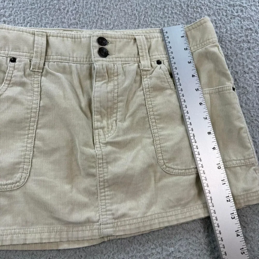 Abercrombie-fitch Women's Tan and Cream Skirt